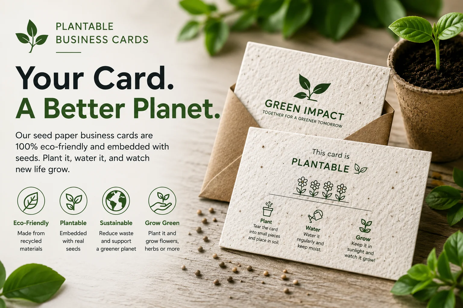 Plantable Business Cards in Japan: How Seed Paper Can Make Your Brand Grow