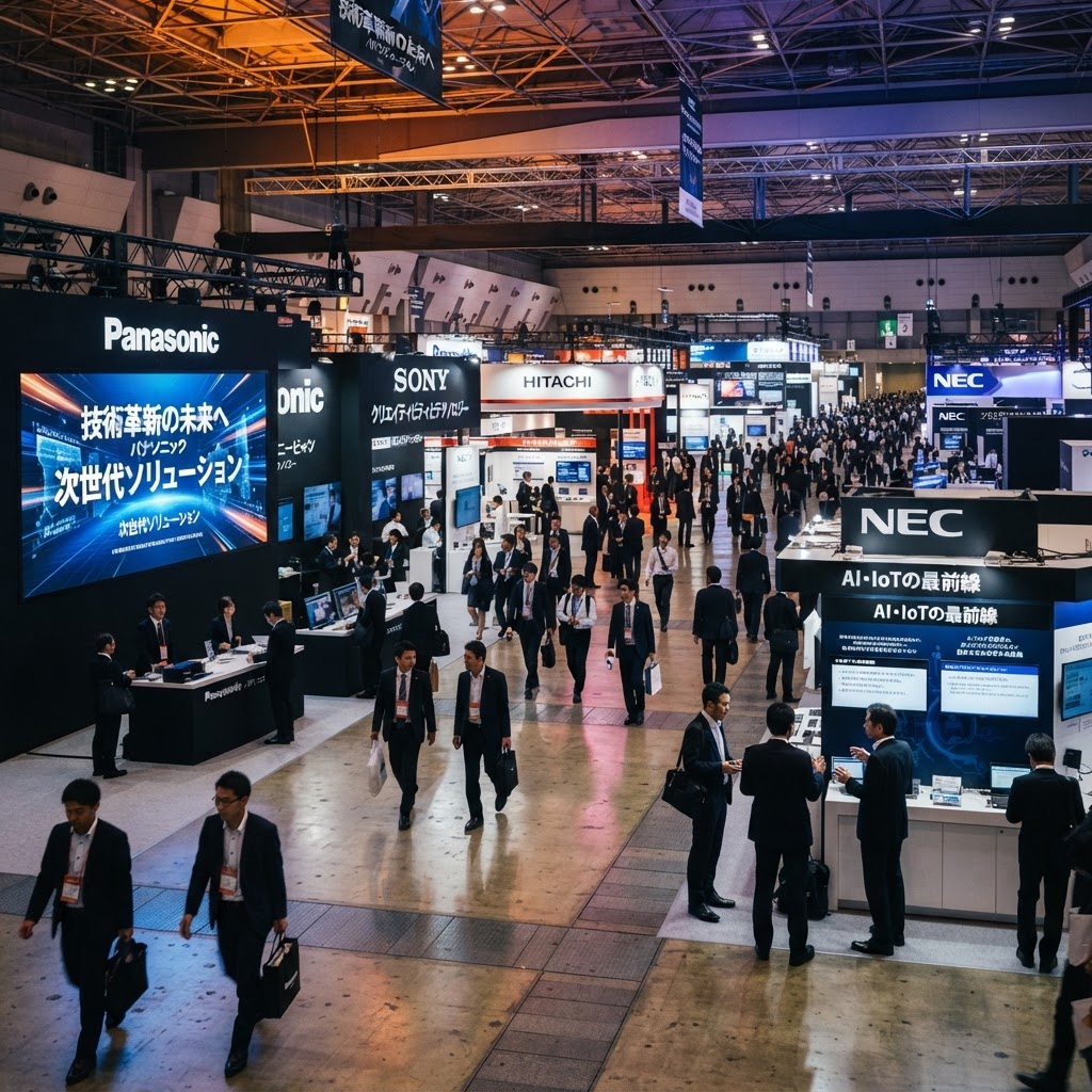 Japanese trade show exhibition hall in Tokyo